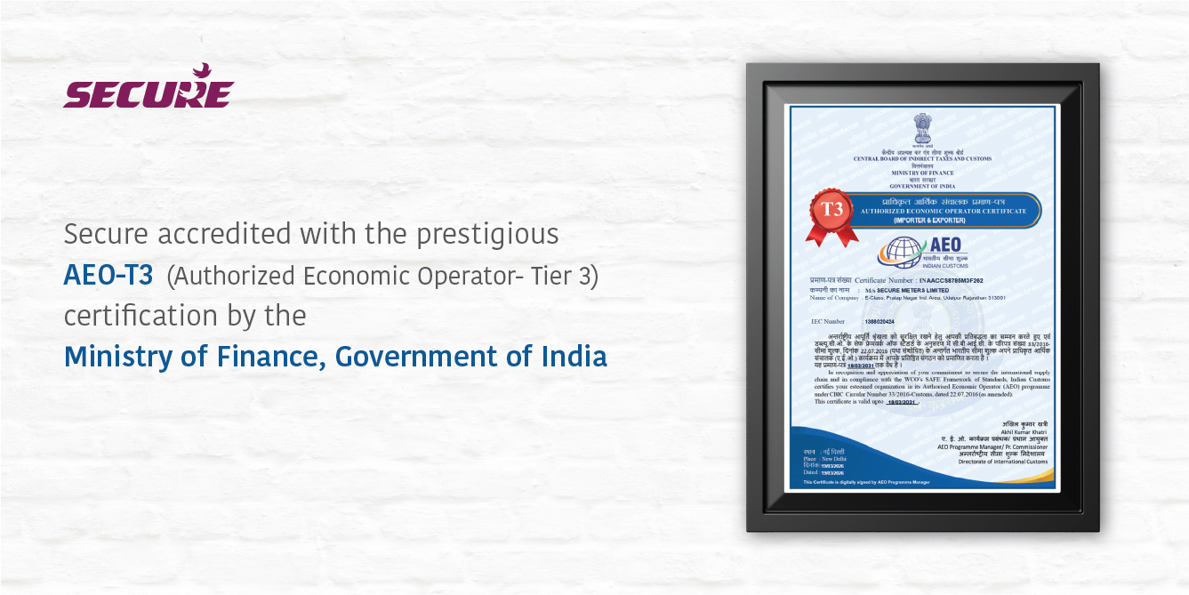 Secure accredited Authorized Economic Operator- Tier 3 certification