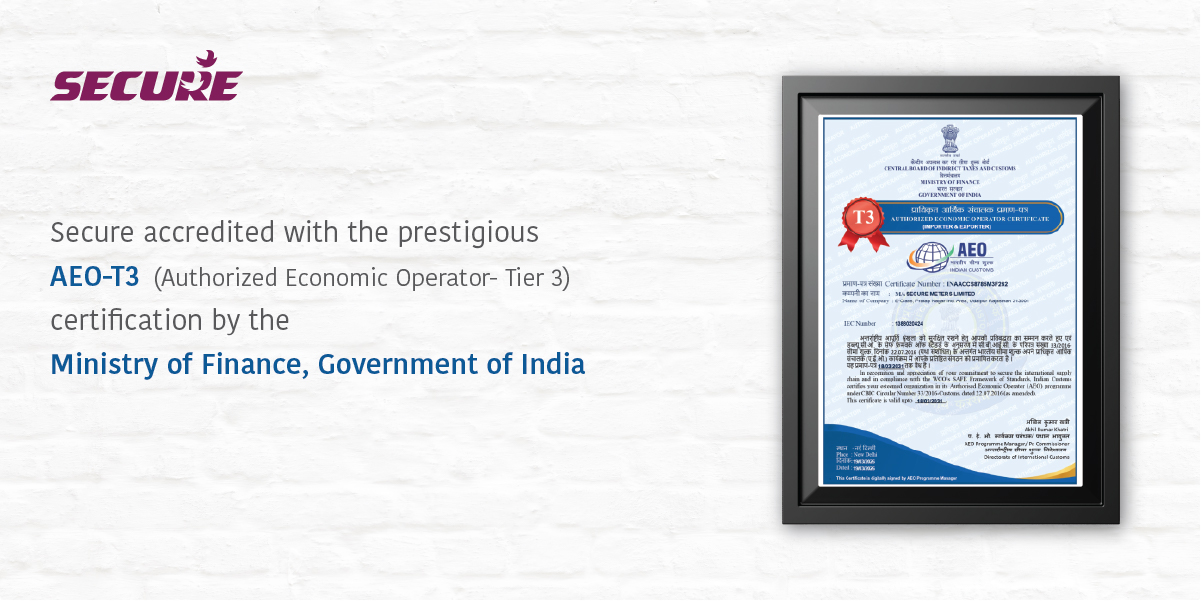 Secure accredited Authorized Economic Operator- Tier 3 certification